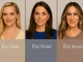 Trois femmes, trois saisons de colorimétrie : été clair, été froid, été doux.