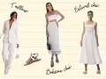 Trois looks pour une soirée blanche : tailleur chic, bohème ou estival.