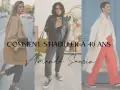 Trois femmes modernes, dont une femme 45 ans, montrent des looks stylés. "Comment s'habiller à 40 ans" par Amanda Saurin.